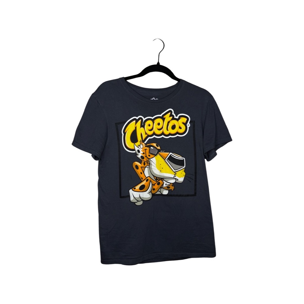 Cheetos Shirt Small Medium Gray Chester Cheetah Short Sleeve